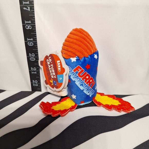 NWT Bark Lil' Furry Cracker Dog Toy S - Picture 1 of 4
